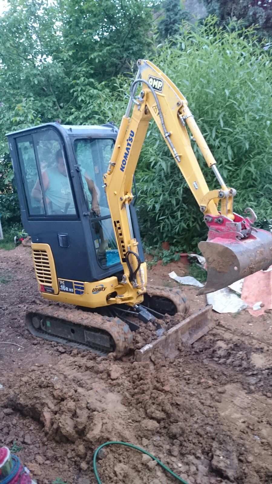 Bagger im Einsatz